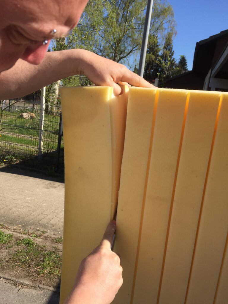 Matratze zuschneiden